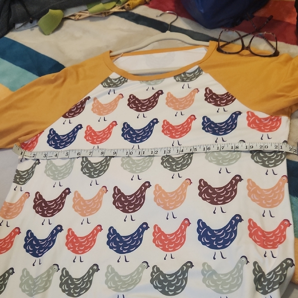 Trendy Boutique Multicolor Chicken Print Dress - Picture 3 of 3